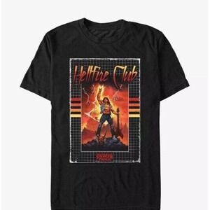 Eddie Munson Hellfire Club Guitar Stranger Things Netflix‎ T-Shirt Men's 3X NWT